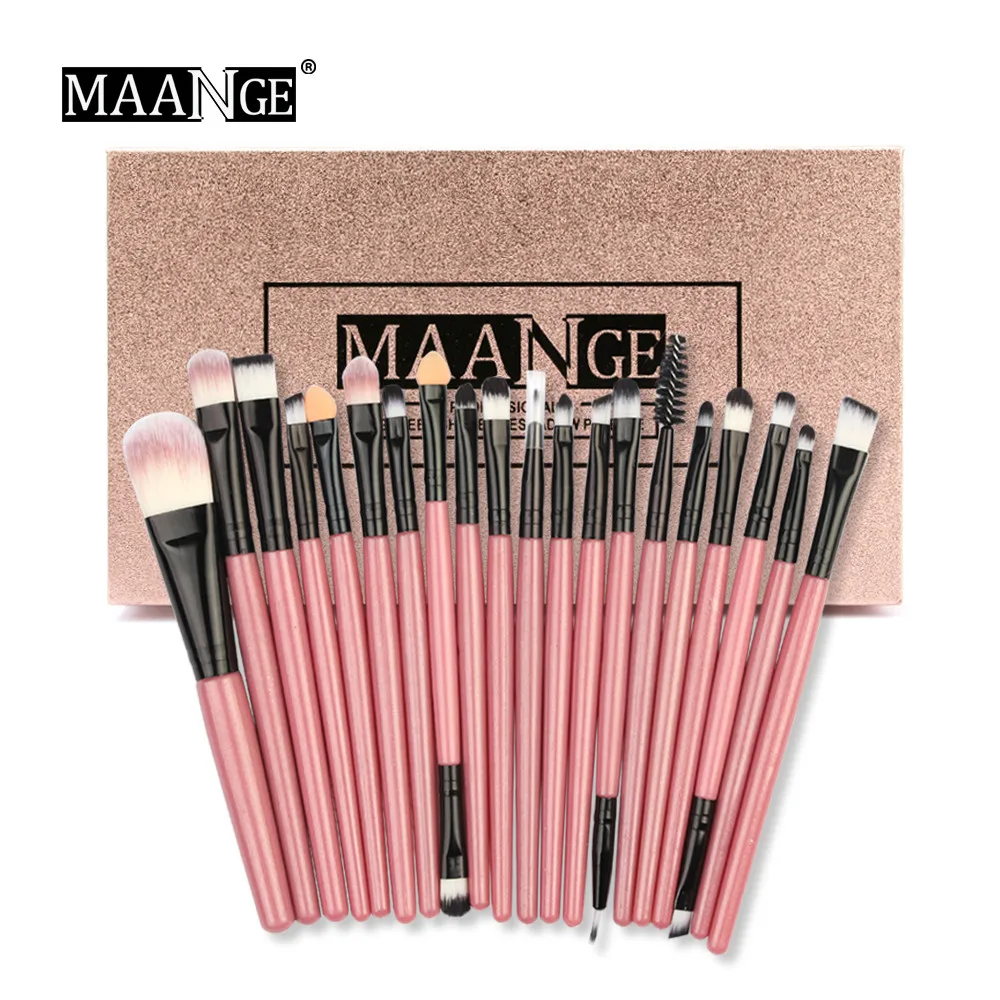 18 Color Shimmer Glitter Eye Shadow Powder Matt Eyeshadow 20Pcs Makeup Brush Set 0508MZH 18 Color Shimmer Glitter Eye Shadow Powder Matt Eyeshadow 20Pcs Makeup Brush Set 0508MZH
