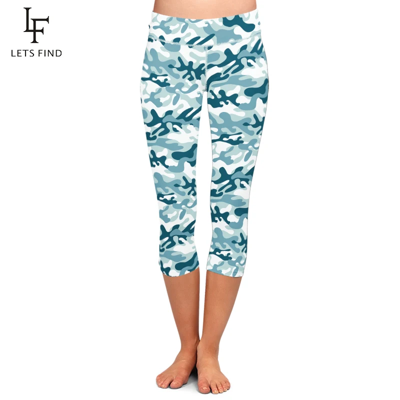 Hot Sale Fashion Workout Capri Leggings for Women High Waist Camouflage Printed Female Fitness Mid-Calf Pants Casual Trousers Hot Sale Fashion Workout Capri Leggings for Women High Waist Camouflage Printed Female Fitness Mid-Calf Pants Casual Trousers
