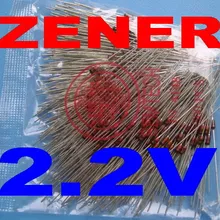 500 шт./лот) 2,2 V 1/2 W зенеровский диод, 0,5 Ватт, DO-35 посылка