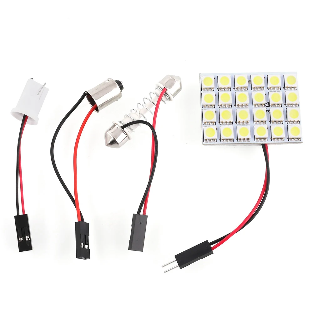24 SMD 5050 светодиодный белый светильник автомобильная лампа DC12V интерьерная