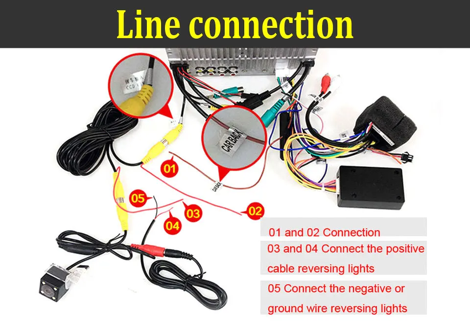 Car Rear View Reverse Camera with Night Vision Back Up Camera for Mazda 3 2014