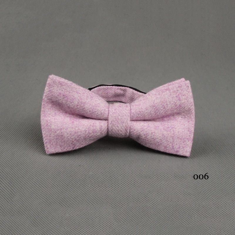 100% шерсть высокое качество для мужчин's повседневное однотонные галстуки-бабочки Романтические свадебные Жених цвет красного вина галстук