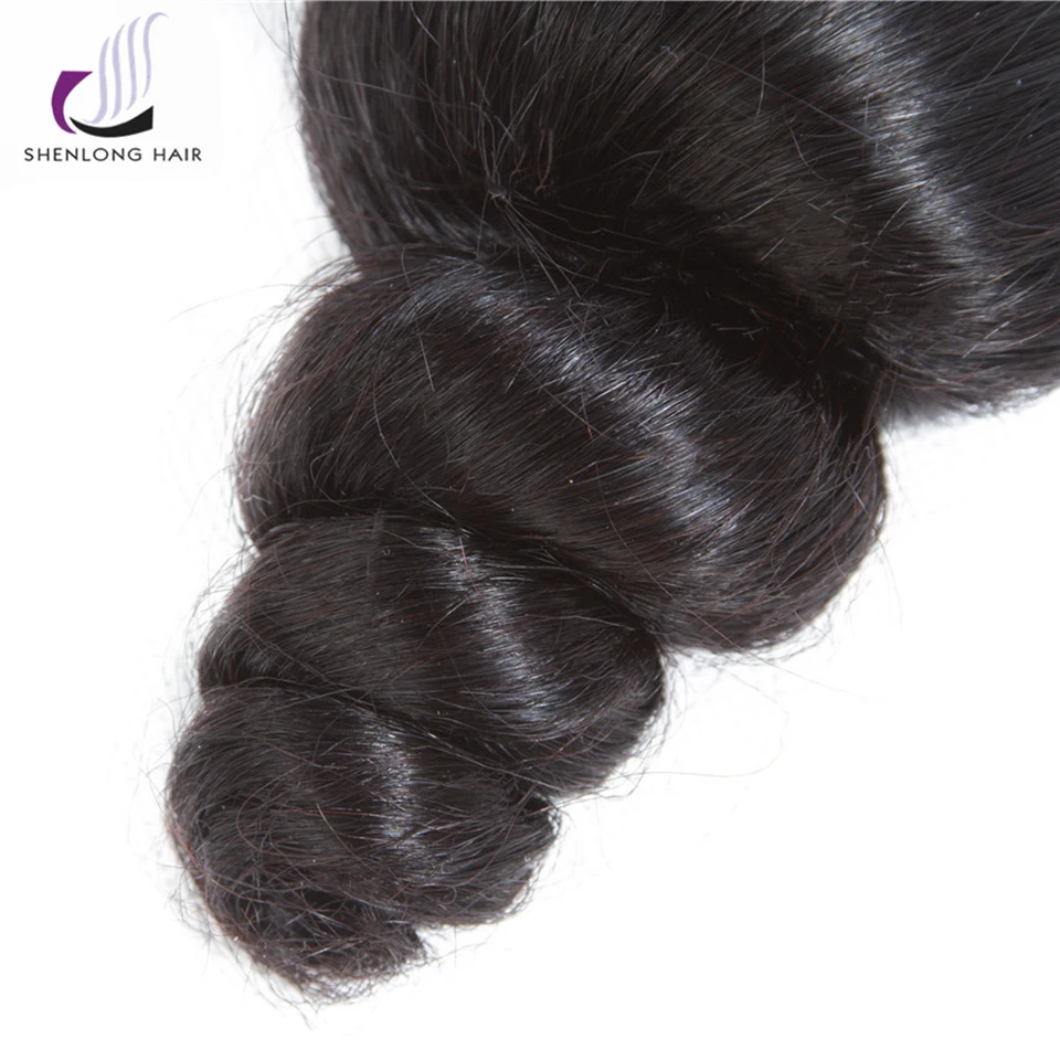 SHENLONG HAIR Brazilian 100% Human Hair Loose Wave 5 Pcs Non Remy Natural Color 4 Bundles With 4*4 Lace Closure 8-26 Inch SHENLONG HAIR Brazilian 100% Human Hair Loose Wave 5 Pcs Non Remy Natural Color 4 Bundles With 4*4 Lace Closure 8-26 Inch