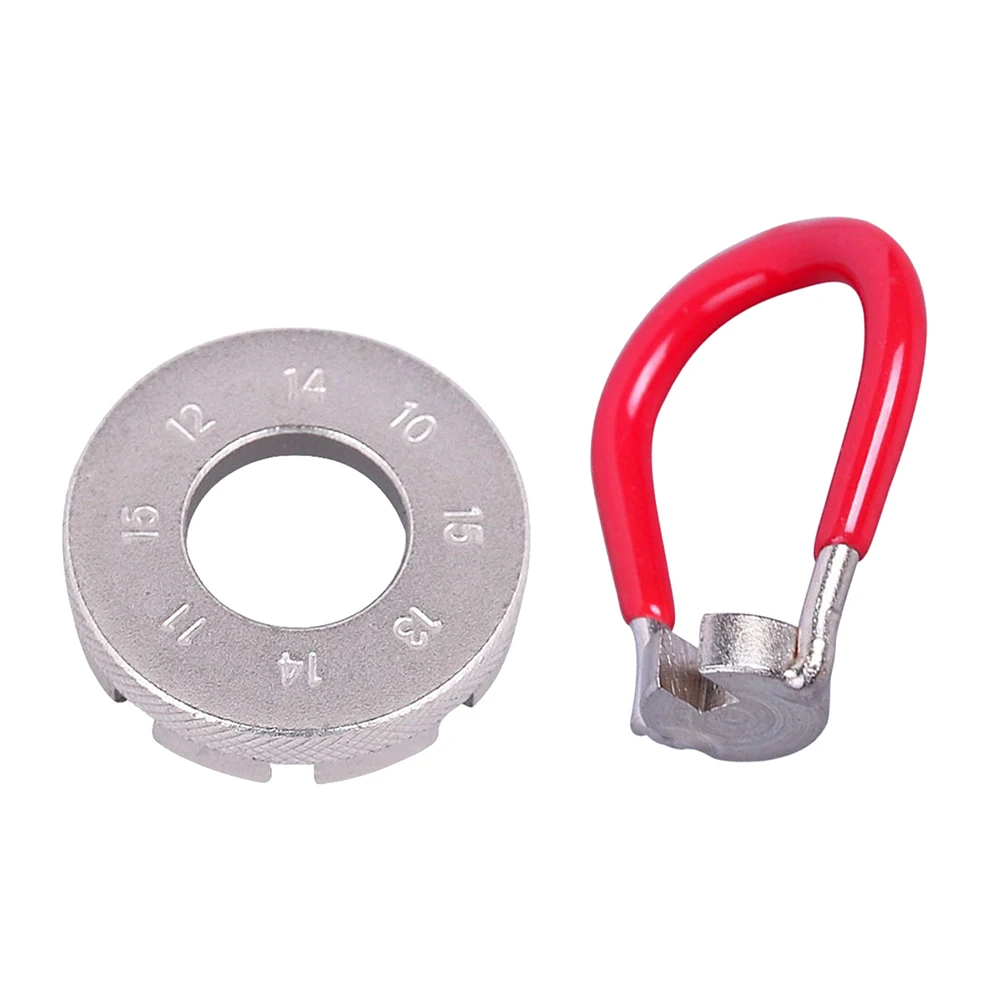

2pcs Bike Spoke Tool Bicycle Spoke Wrench Cycling Pocket Tools Bike Rim Correct Kit