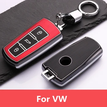 

luminous Car Remote key case for For VOLKSWAGEN CC VW Passat B6 3C B7 Keychain key Skin Holder Protection Concise Durable