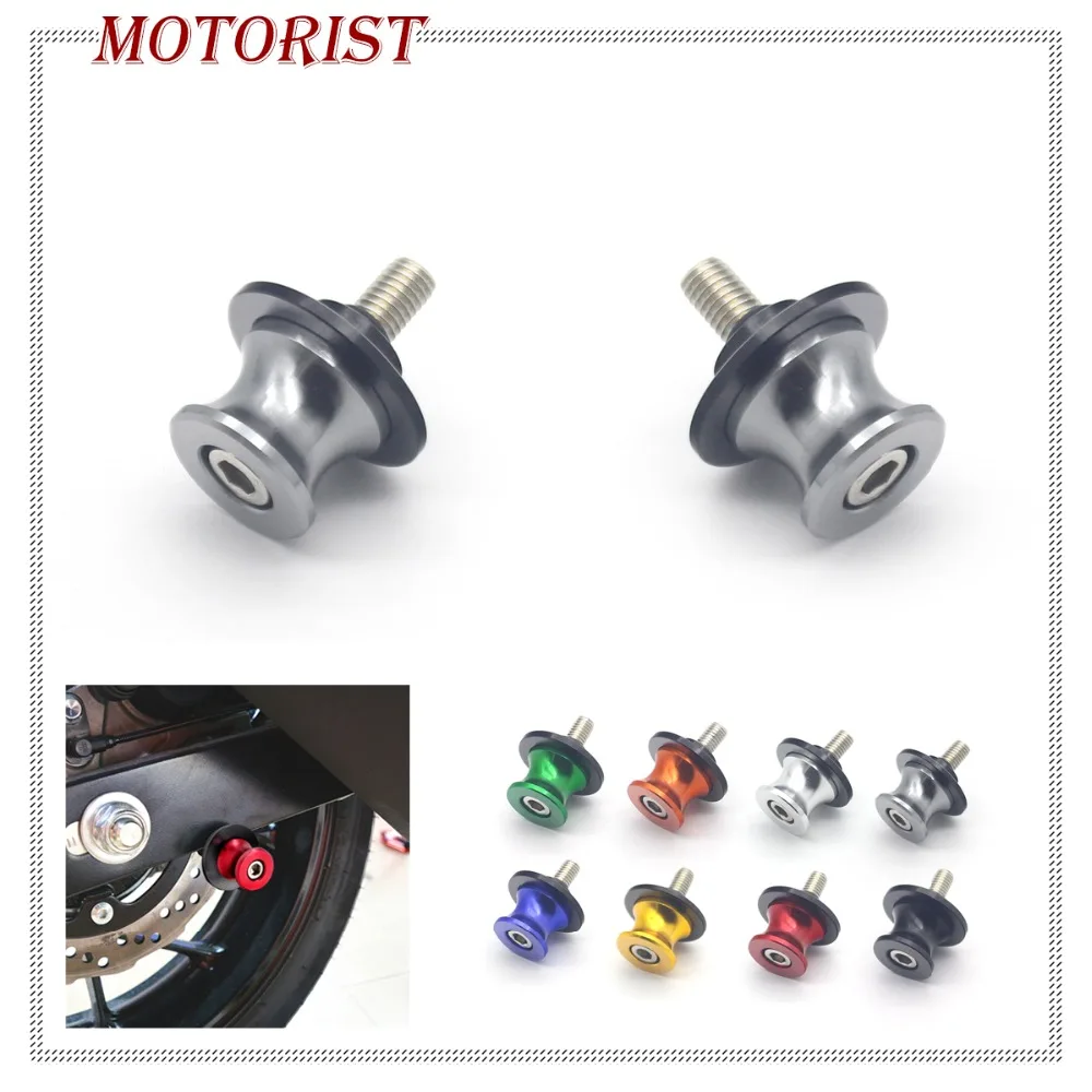 

MOTORIST Motorcycle 6MM Aluminum Swingarm Spools Slider Stand Screws For YAMAHA MT07 MT 07 MT-07