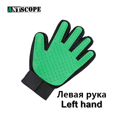 Antscope Deshedding Guante Silicona уход за домашними животными Guantes пальмовые перчатки для домашних животных Perro Gato Cepillo Deshedding Mascotas Cepillo - Цвет: SPCE116A