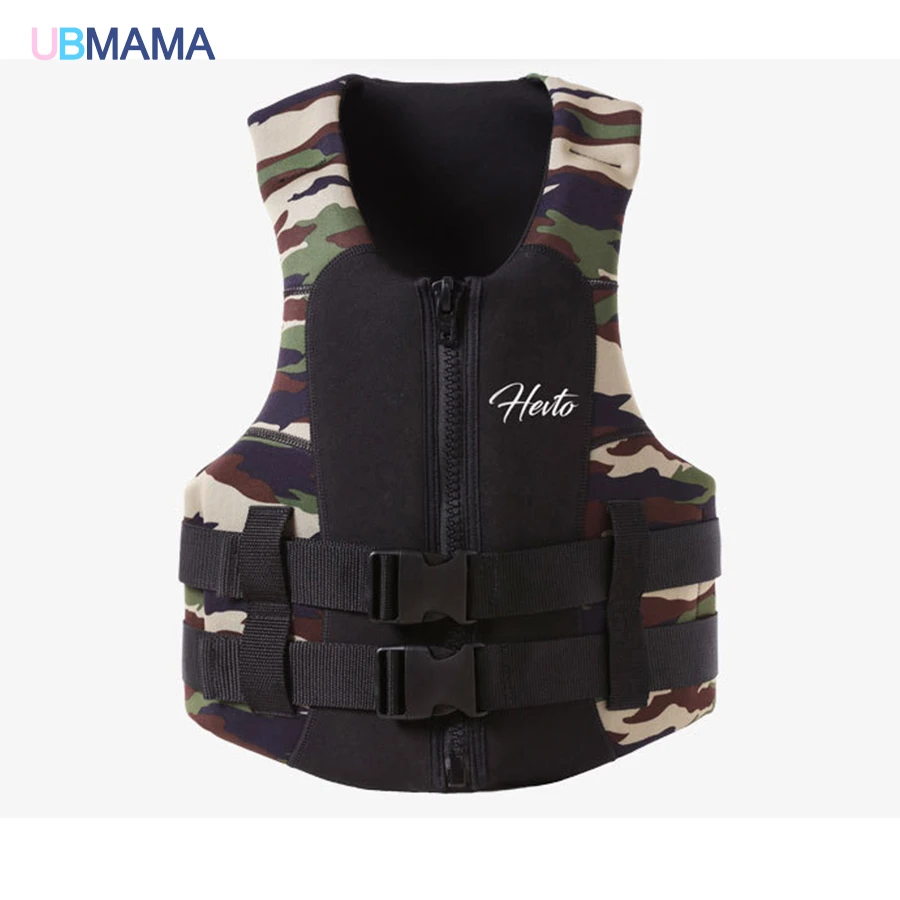 

Large buoyancy security double insurance bCD adult life vest swimming buoyancy vest no smell camouflage swimming accessories