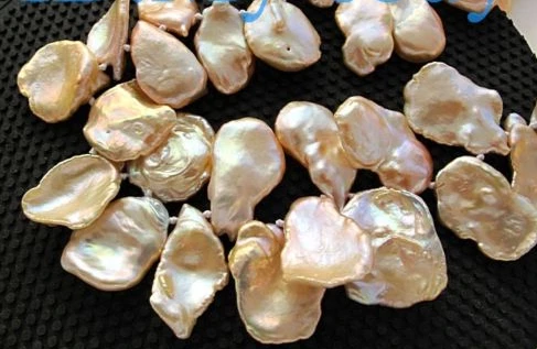 

Jewelr 004070 Natural Pink Keishi Keshi Petal Pearl Necklace 925 silver Toggle