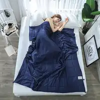 SunnyRain 1-Piece Weighted Blanket for Adult Gravity Blankets Decompression Sleep Aid Pressure Weighted Quilt