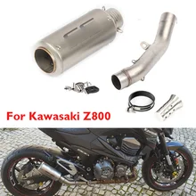 Z800 Motorcycle Exhaust System Tip Muffler Silencer Link Connect Pipe Whole Set Pipe for Kawasaki Z800 2013 2014 2015 2016 Z800 Motorcycle Exhaust System Tip Muffler Silencer Link Connect Pipe Whole Set Pipe for Kawasaki Z800 2013 2014 2015 2016