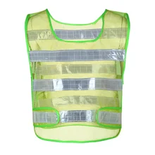 Летний сетчатый светоотражающий жилет для бега рабочая одежда высокая видимость день ночной бег велопрогулки жилет безопасности Hy