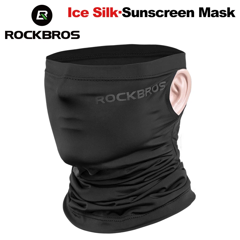 ROCKBROS تنفس كاب تشغيل الصيف الدراجات الدراجة دراجة أغطية الرأس مكافحة العرق دراجة باندانا الرياضية وشاح الوجه قناع المعدات