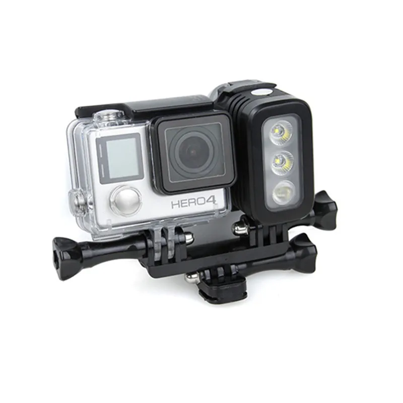 Прожектор для камеры Gopro Hero 4 Session SJCAM Xiaomi Yi DSLR водонепроницаемая светодиодная