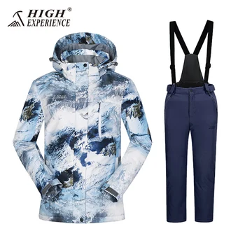 

Kids Ski Suit Waterproof Index 15k Warm Coat Windproof Boys Jackets +Pants Sets Children Outerwear 3-16 Years Boy/Girl Ski Sets