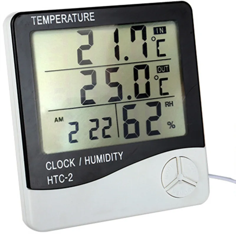 

Onnfang Digital Thermometer Hygrometer Electronic Temperature Humidity Meter Weather Station Indoor Outdoor Tester HTC-2 HTC-1