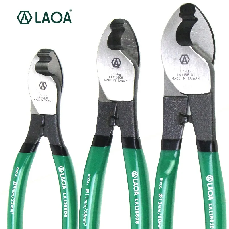 

LAOA Industrial-grade Cable Cutter Wire Cutting Hand Tools for Professional Electricians 6 Inch 8 Inch 10 Inch to Choose