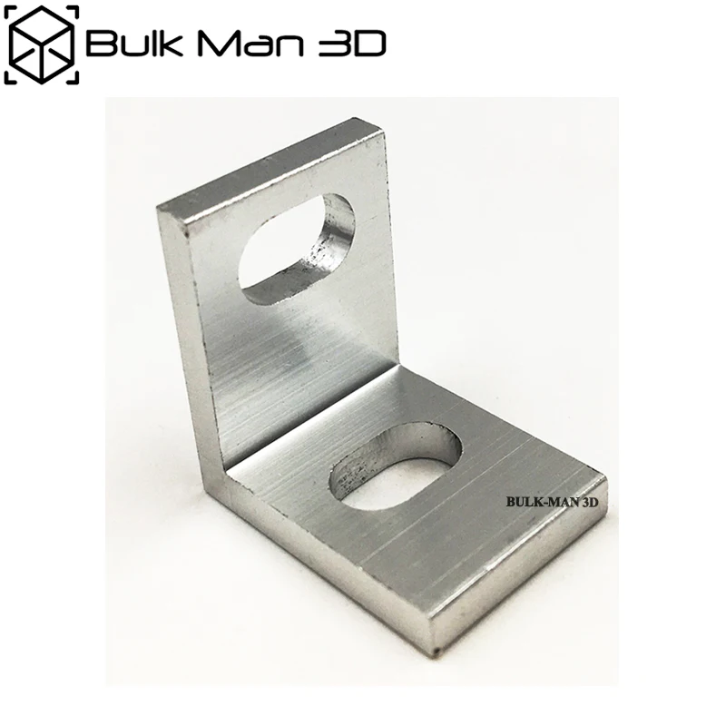 

100pcs/lot wholesale Smooth single Universal L bracket for 3D Printer, CNC Engraving Machine, V-slot, T slot Linear Rail