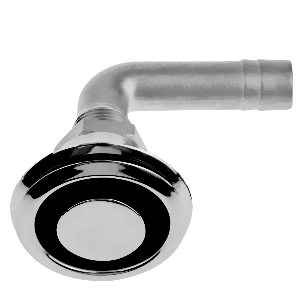 

Marine Boat 90 Degrees Fuel Gas Tank Vent With Mounting Gasket Hardware Fitting 5/8" Hose Durable Parts 316 Stainless Steel
