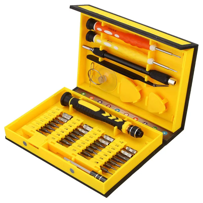 multipurpose 38 in 1 PrecisionScrewdrivers Kit Opening Repair Phone Tools Set for iPhone/ laptop/ smartphone/ watch with Box Ca |