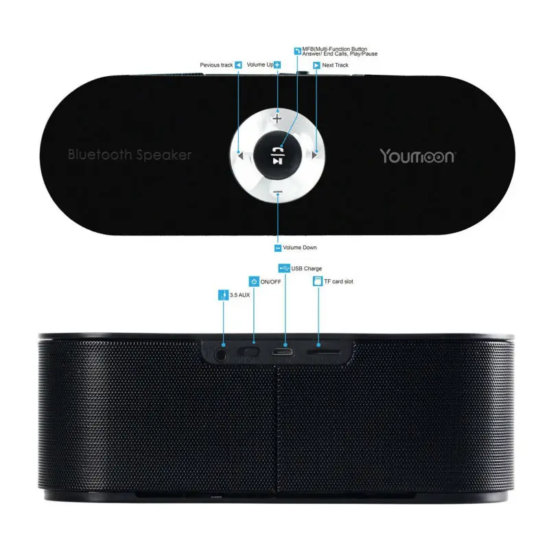 YM 207 Mini Bluetooth Speaker Portable Wireless Speaker Home Theater