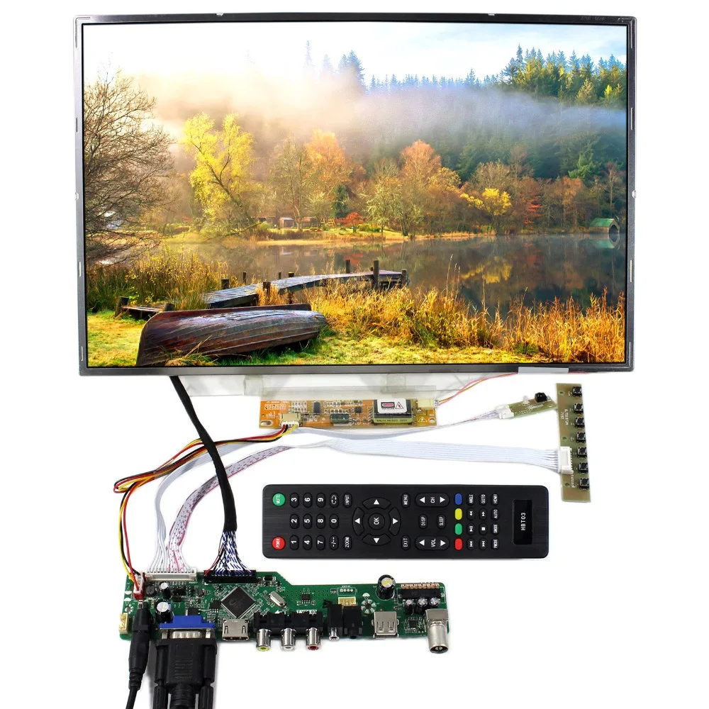 ТВ + H DMI VGA AV плата ЖК-контроллера с USB 17 дюймов 1920x1200 LP171WU2 B170UW01 LTN170CT07 ЖК Экран |