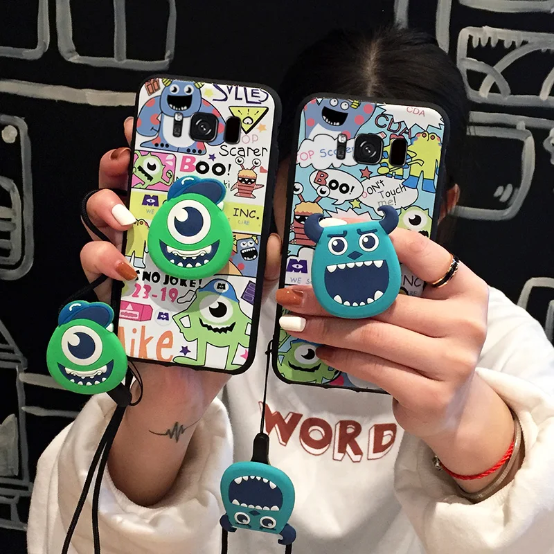 Для samsung S8 S9/s9 плюс Чехол Мягкий мультфильм большой глаз чехол для Galaxy S8/8 +