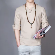 Бюст 120 см) Весенняя Новинка Мужская рубашка зерно пряжки личности с длинными рукавами рубашки Большие размеры Мужская сплошной цвет высшего