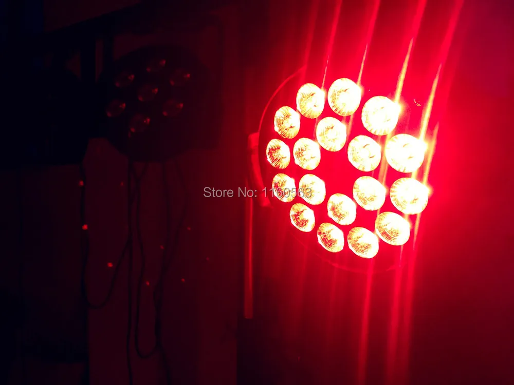 

4pcs/lot 18x12W RGBW Led Par Light DMX Stage Lights Business Lights Professional Flat Par Can for Party KTV Disco DJ Lamp