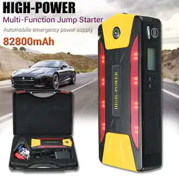 

Multifunction Jump Starter 82800mAh 12V 4 USB 600A Portable Power Bank Car Battery Booster Charger Starting Device