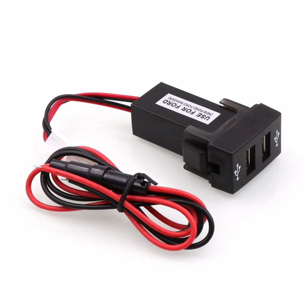 Специальный 5 в 2 1 А 2X USB порт для зарядки Ford Ranger MP3 MP4 смартфона PAD iphone планшета ПК