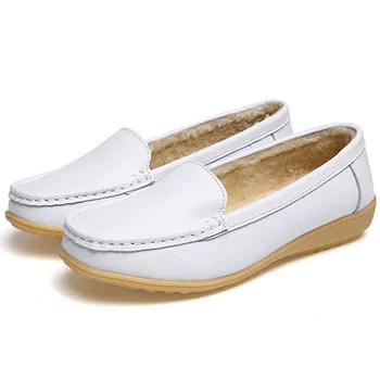 

NEW Vogue Shoes Woman Nice Leather Women Shoes Fashion Flats Women Flat Shoes