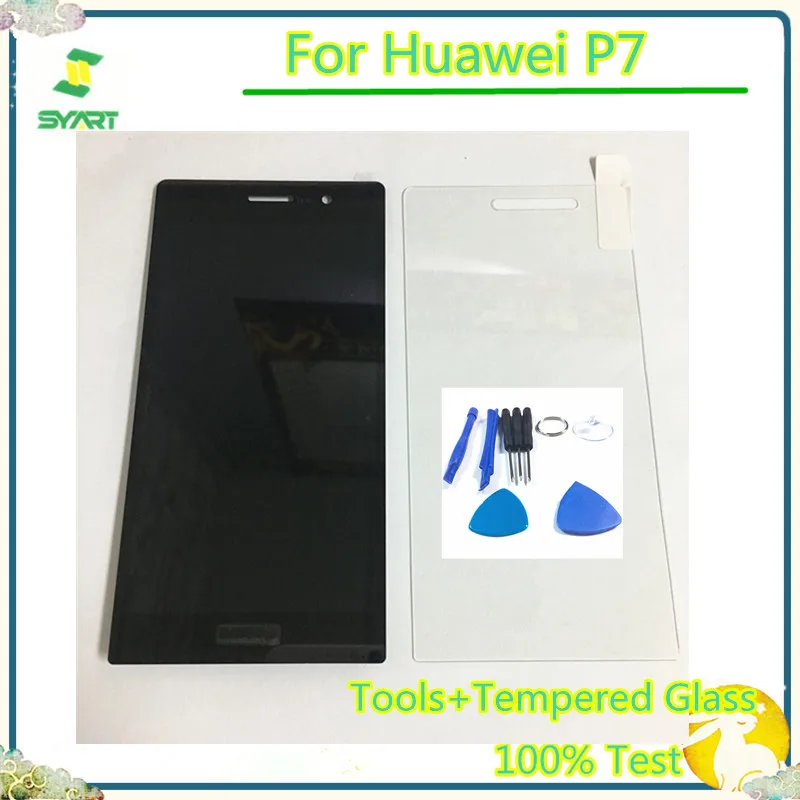 

Black White LCD Touch Screen For Huawei P7 LCD Display Touch Digitizer Screen Assembly For Huawei Ascend P7 P7-L00 P7-L05 P7-L10