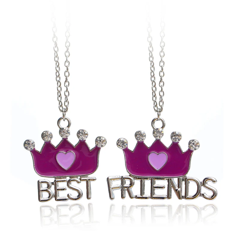 Ожерелья ярких цветов BFF для 2 3 ювелирные изделия из мультфильмов Луна звезда