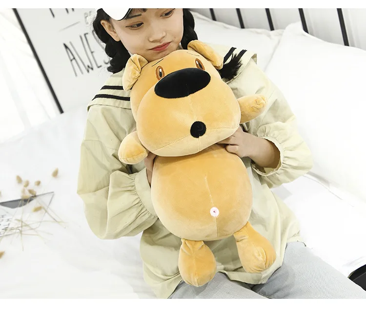 

large 50cm lovely cartoon dog plush toy soft cotton doll pillow toy christmas gift b1837