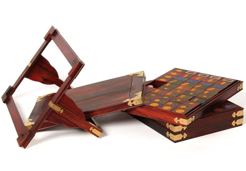 Домашний декор палисандр резьба по дереву и красный Suanzhimu маджонг коробка для игры маджонг ретро Творческий практичный высокого класса бизнес подарки