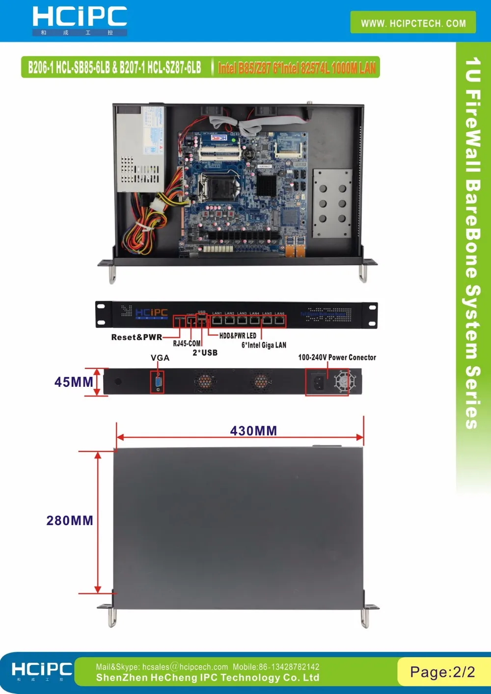 B206-1 HCL-SB85-6LB & B207-1 HCL-SZ87-6LB EN-2