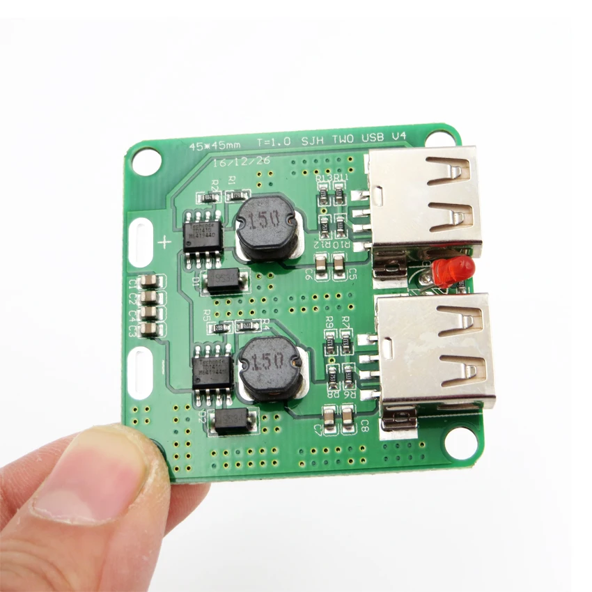 

USB Solar Power Charger Regulator DC 6V-10V To 5V 2A Max For Solar Panel Buck Module With Cover Screws Solar Power Charger