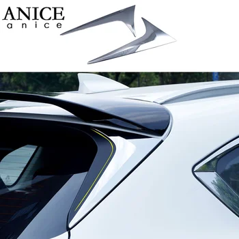 

FIT FOR MAZDA CX-5 CX5 2017-2018 ABS CHROME REAR WINDOW SPOILER SIDE TRIANGLE COVER TRIM GARNISH