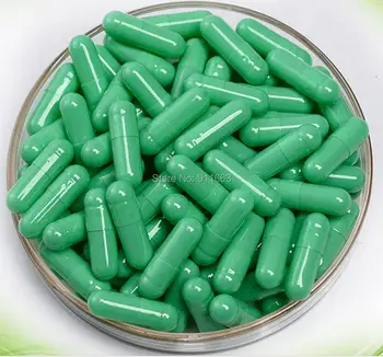 

0# 10,000pcs/bag! Light Green-Light Green colored empty gelatin capsules size 0(joined or seperated capsules available!)