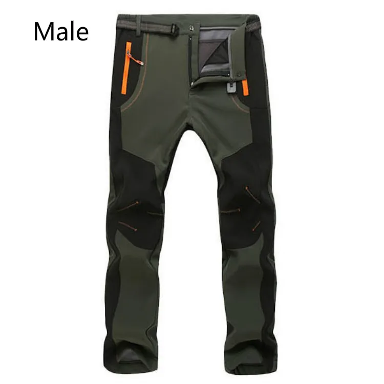 

2017 New Winter Men Women ski Pants Outdoor Softshell Trousers Waterproof Windproof Thermal for Camping Ski snow pant S-5XL