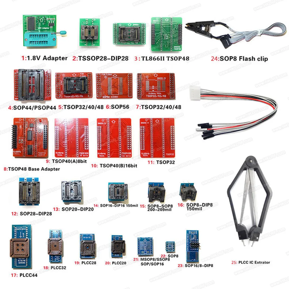 USB программатор TL866II Plus с поддержкой 15000 + IC SPI Flash NAND EEPROM MCU PIC AVR замена TL866A TL866CS
