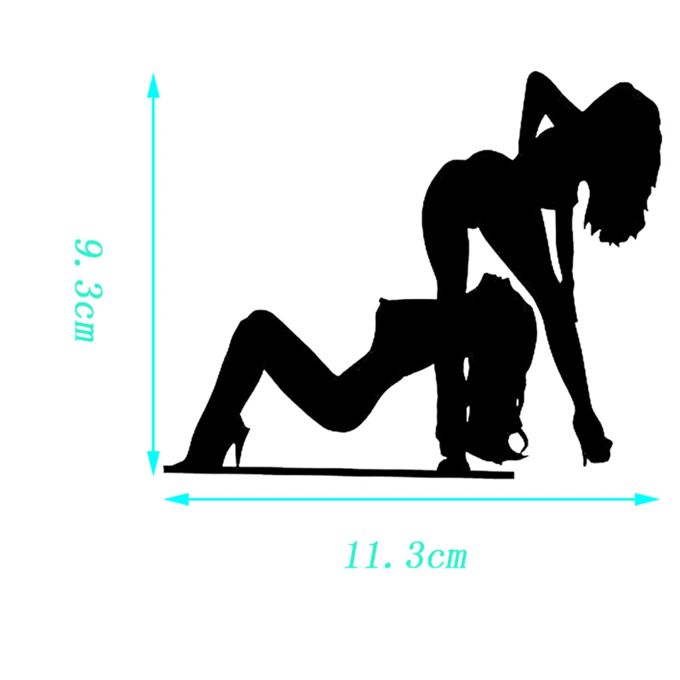 Sexy Stripper Girls Fashion Car Sticker Decor Decal Fashion Sexy Girl Women Car Accessories Creative Stickers Funny 11.3cm9 (5)