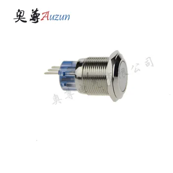 

The 19mm self-locking metal button switch 3 feet 1 often open a regular closed copper nickel flat head 5A