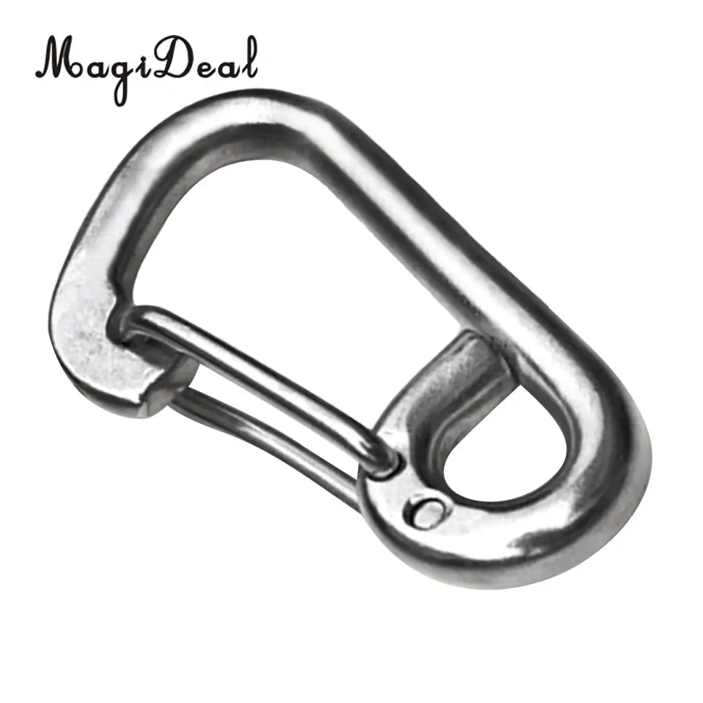 MagiDeal Silver 304 Stainless Steel Spring Snap Link Heavy Duty Spring