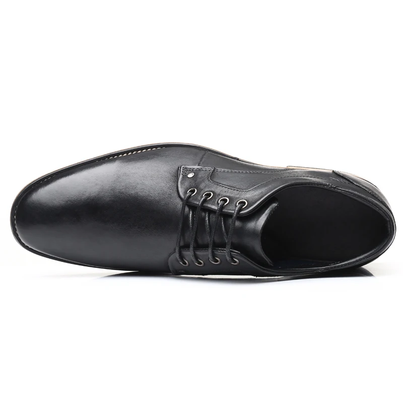 YIGER/Новинка; Мужские модельные туфли; мужская деловая Обувь На Шнуровке; большие размеры; деловая обувь из натуральной кожи; мужская обувь, увеличивающая рост; 0301