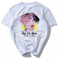 Новые мужские летние футболки с круглым вырезом и коротким рукавом Lil Peep, мужские футболки в стиле панк, рок, хип-хоп, топы, футболки Lil Peep