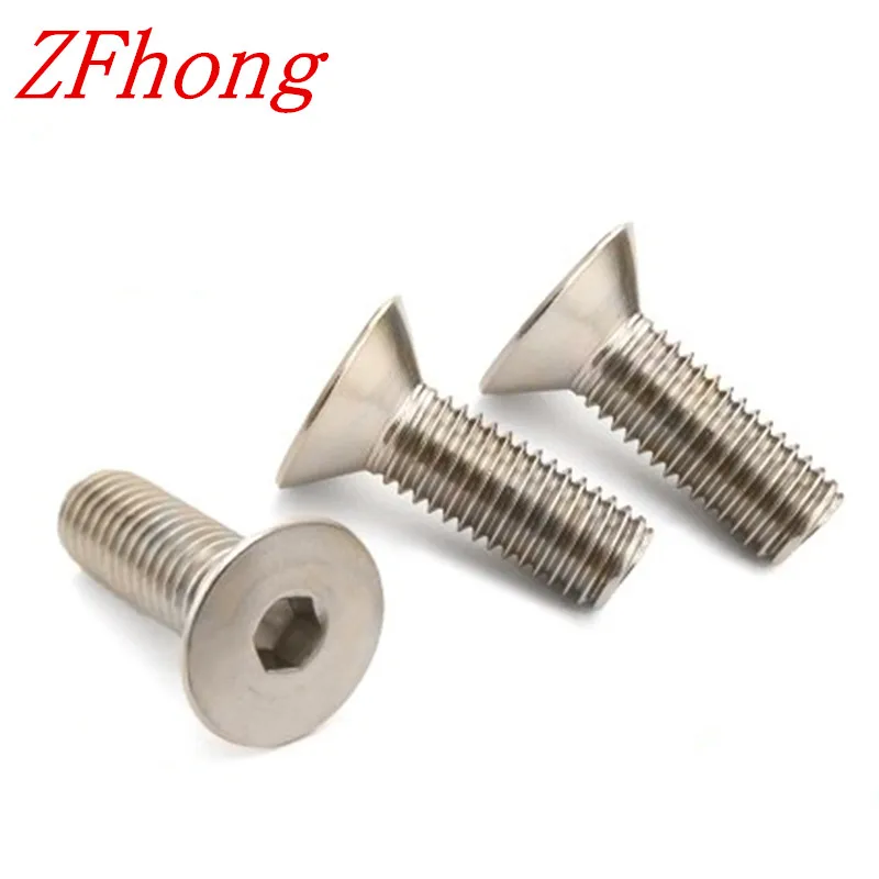 

50pcs/lot DIN7991 M2 M2.5 M3 M4 304 Stainless Steel Hexagonal Countersunk Screws Flat Head Screw