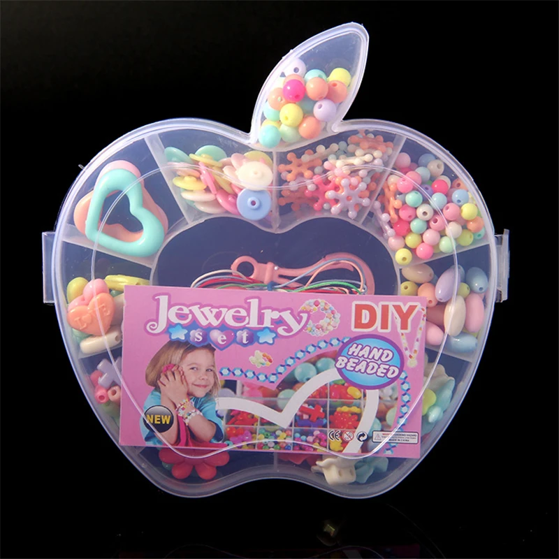 

Creative Pop Beads Toys Snap Together Jewelry Fashion Kit DIY Educational Kid's Toy Craft Birthday Christmas Gifts For Girls