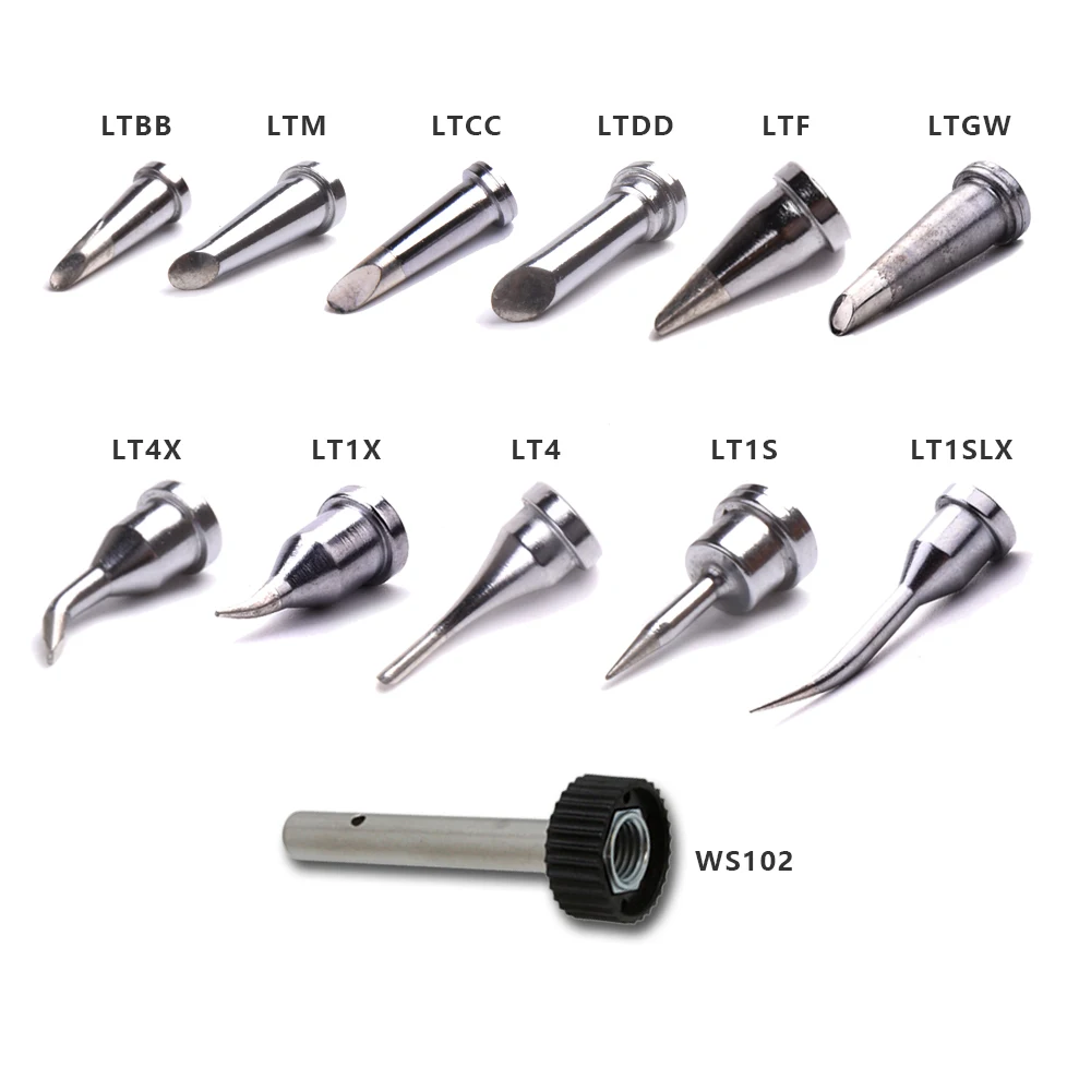 Buy 11 PCS LT series soldering iron tips + 1 PCS WS102